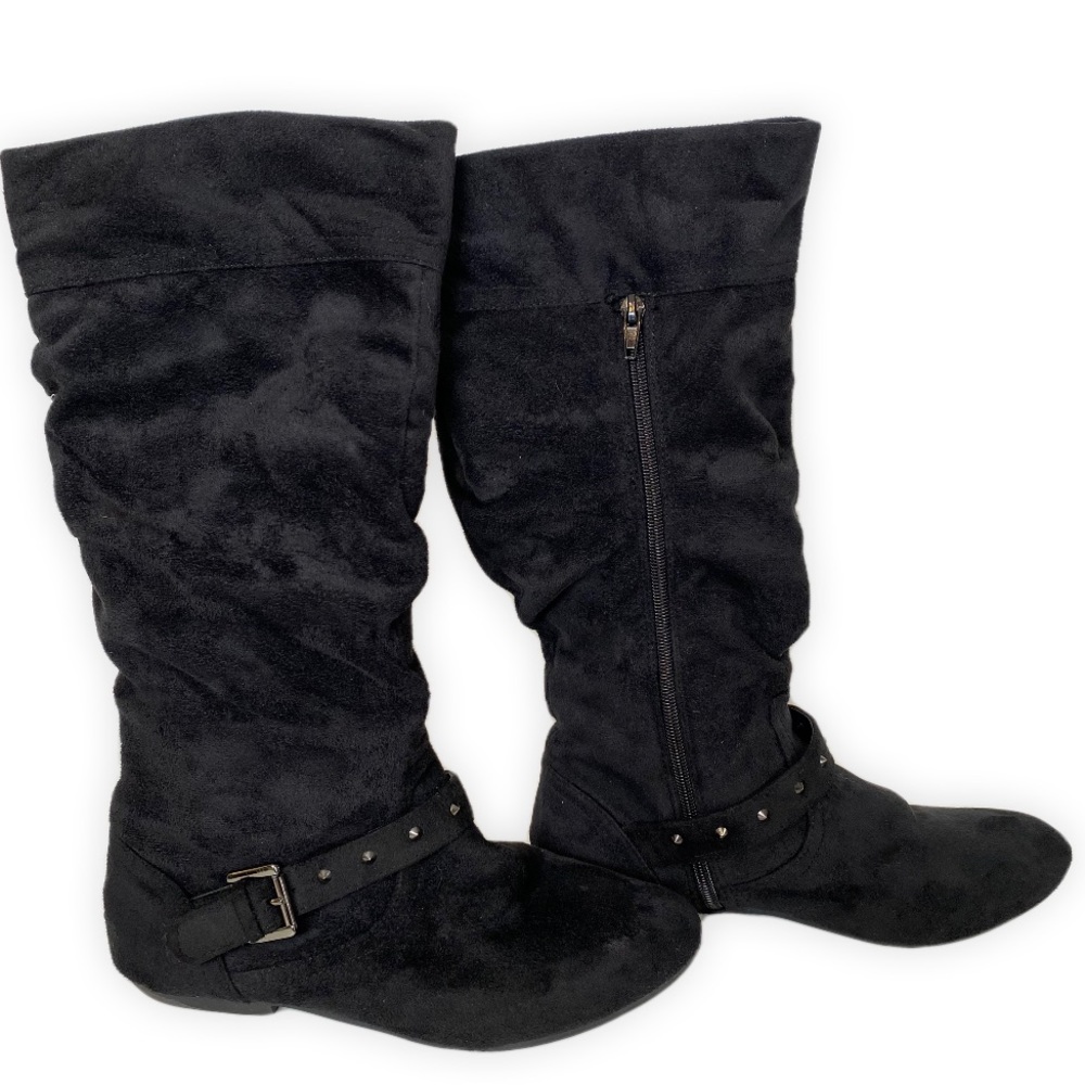 Women’s Black Mid-Calf Suede Boots Sizes 7 & 8 Available